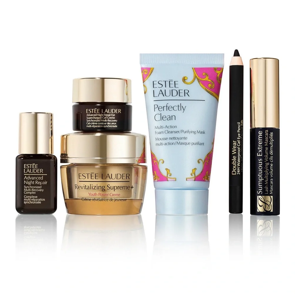 ESTEE LAUDER 7P Revitalizing Supreme Cleanser Serum Eye Gel Mascara Liner $165 - Picture 2 of 5
